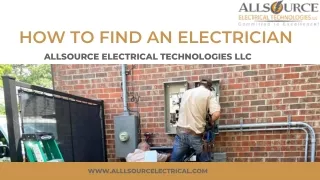 How to Find Best Electrician Near Me - Allsource Electrical