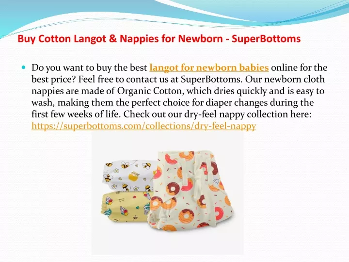 buy cotton langot nappies for newborn superbottoms