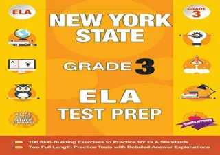 PDF New York State Grade 3 ELA Test Prep: New York 3rd Grade ELA Test Prep Workb
