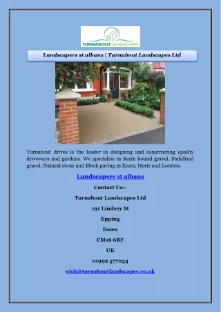 Landscapers st albans | Turnabout Landscapes Ltd