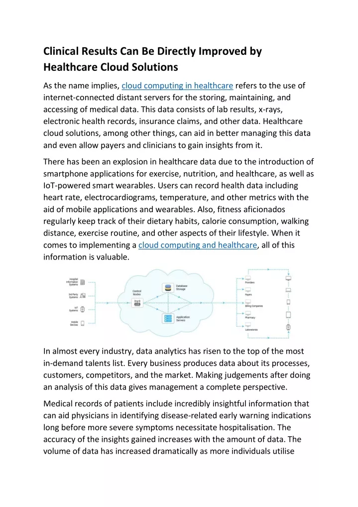 clinical results can be directly improved