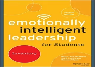 [DOWNLOAD PDF] Emotionally Intelligent Leadership for Students: Inventory androi