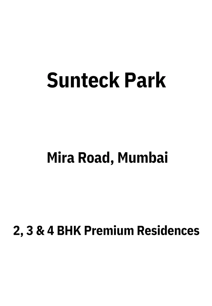 sunteck park