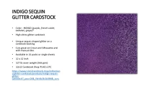 indigo sequin glitter cardstock
