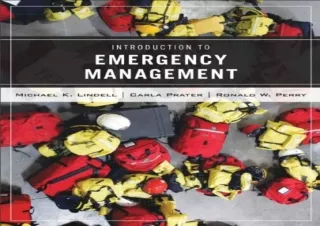 [DOWNLOAD PDF] Wiley Pathways Introduction to  Emergency Management, 1st Edition