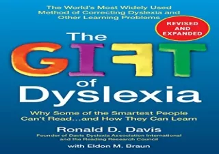 download The Gift of Dyslexia: Why Some of the Smartest People Can't Read...and