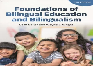 [READ PDF] Foundations of Bilingual Education and Bilingualism (Bilingual Educat