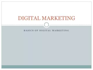 DIGITAL MARKETING ppt
