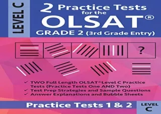 download 2 Practice tests for the OLSAT Grade 2 (3rd Grade Entry) Level C: Gifte