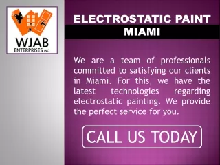 Electrostatic Paint Miami