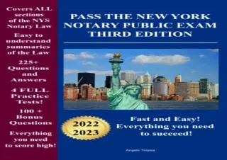 [READ PDF] Pass the New York Notary Public Exam Third Edition: Everything you ne