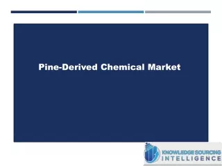 Pine-Derived Chemical Market worth US$13.703 billion in 2027