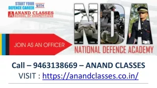 9463138669|NDA Coaching Center In Jalandhar|ANAND CLASSES|NDA Coaching Near Me