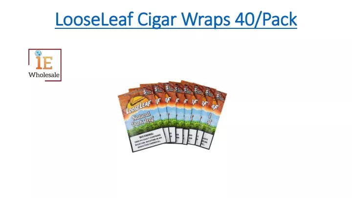 looseleaf cigar wraps 40 pack