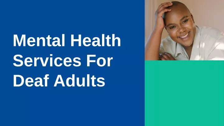 mental health services for deaf adults