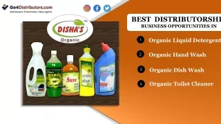 Obtain the top distributorship for organic liquid detergents.