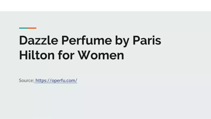 dazzle perfume by paris hilton for women