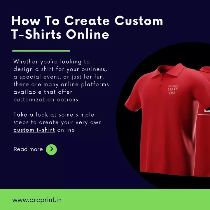 how to create custom t shirts online