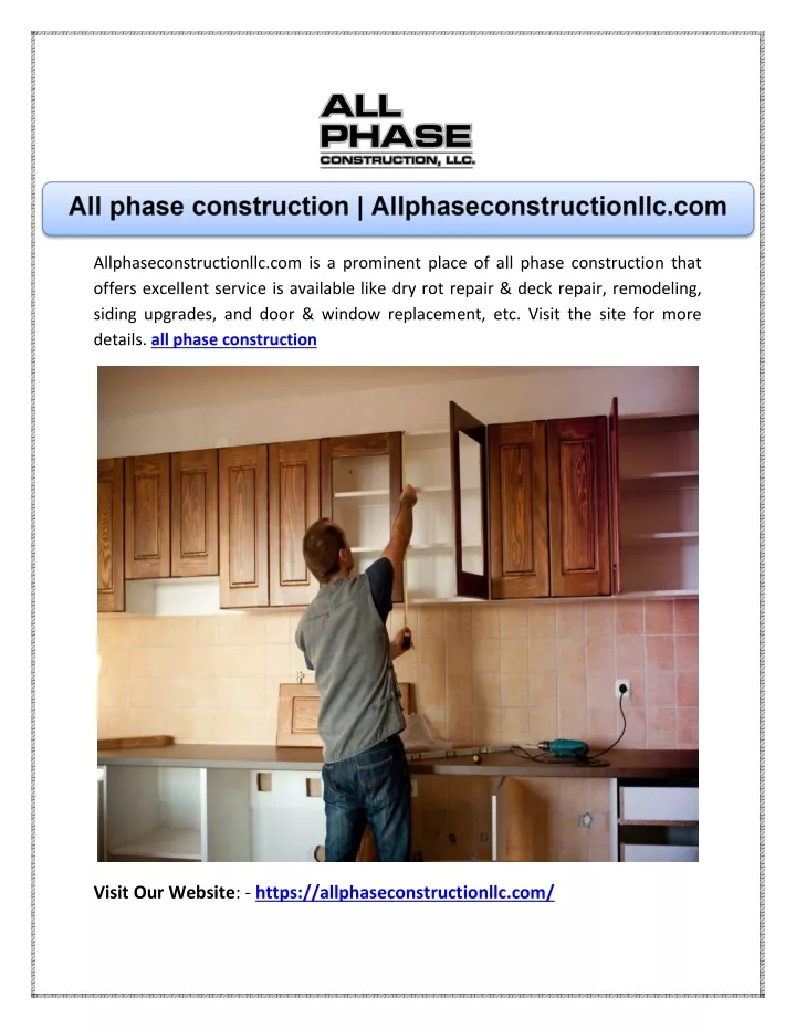 allphaseconstructionllc com is a prominent place