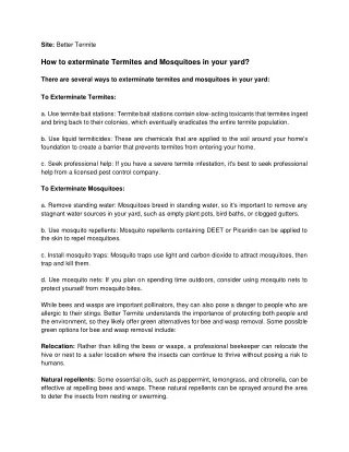 site better termite how to exterminate termites