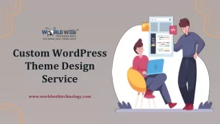 custom wordpress theme design service