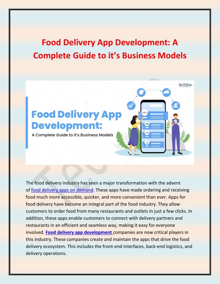 Ppt Food Delivery App Development A Complete Guide To Its Business Models Powerpoint 7279