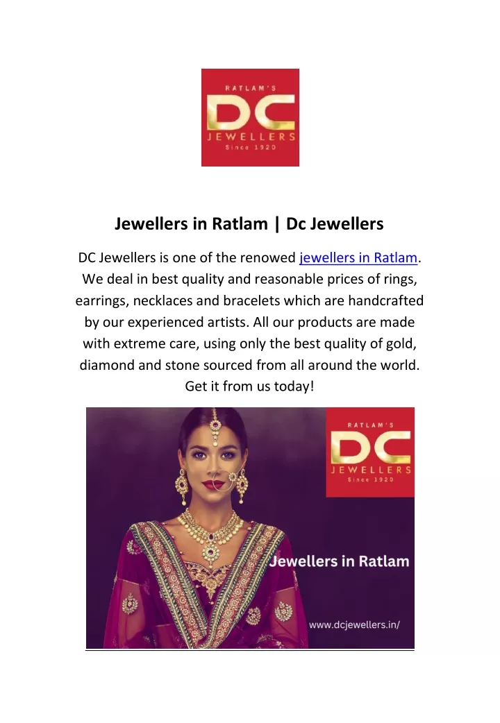 jewellers in ratlam dc jewellers