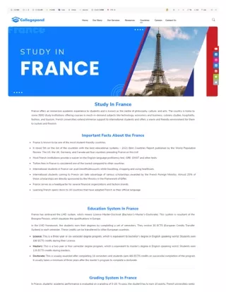 Study in FRANCE 2023 Colleges, Fees, Cost, Scholarships and VISA