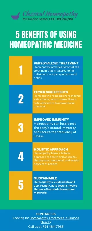 5 benefits of using homeopathic medicine