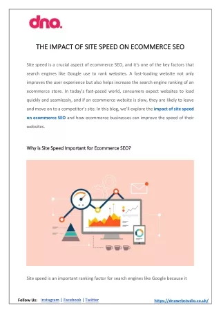 The Impact of Site Speed on Ecommerce SEO