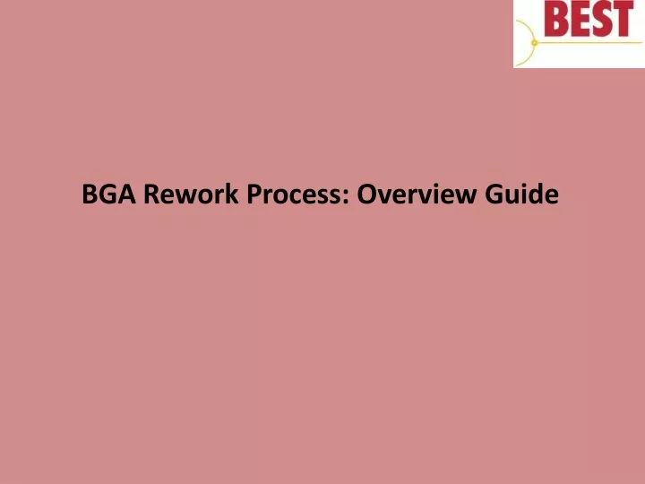 bga rework process overview guide