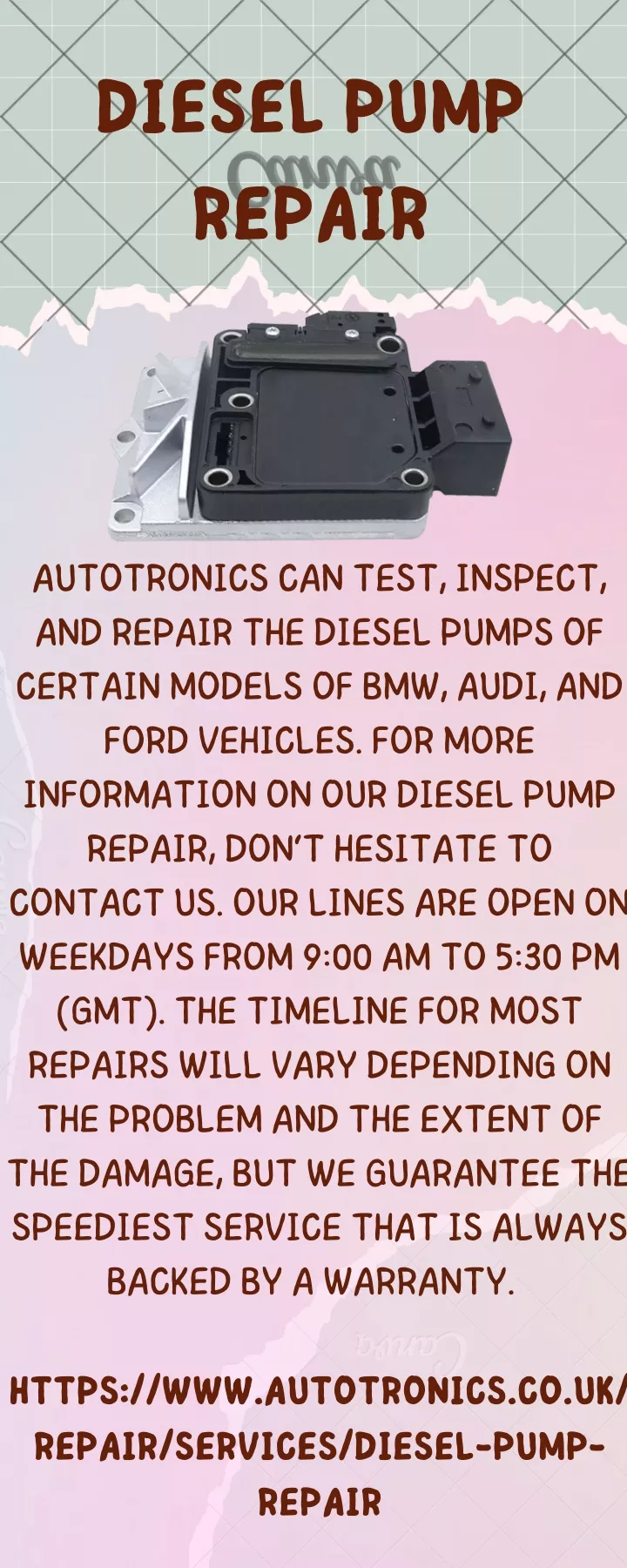 diesel pump repair