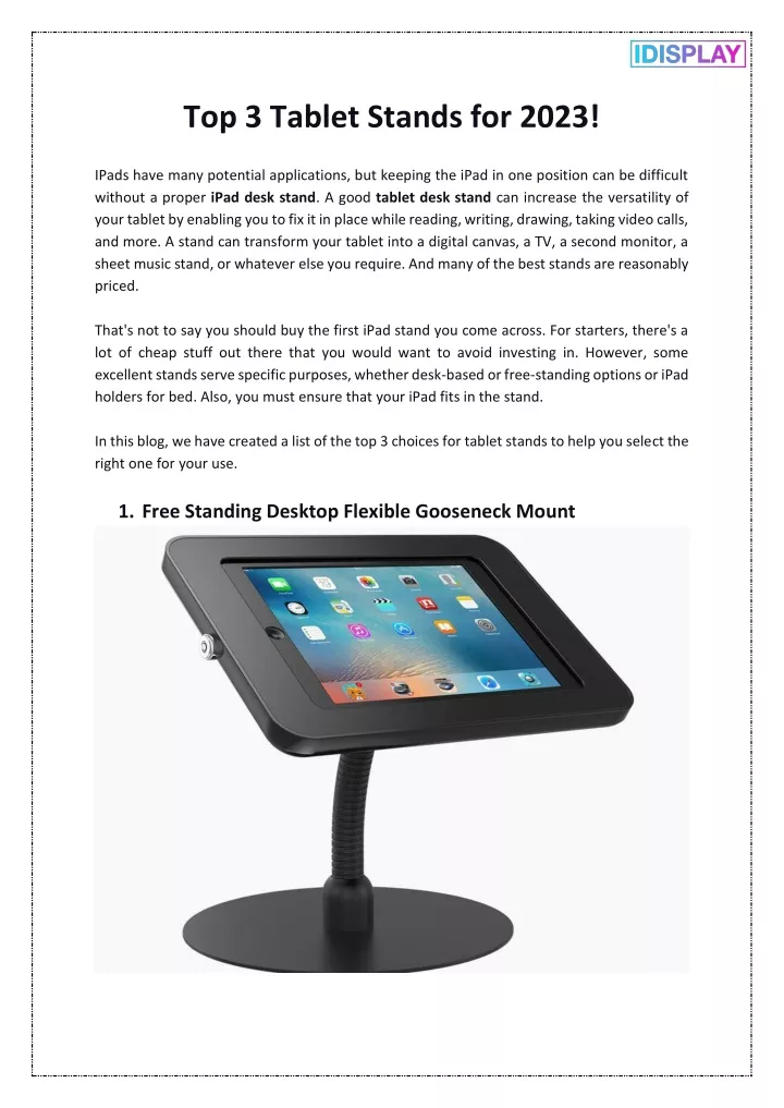 top 3 tablet stands for 2023
