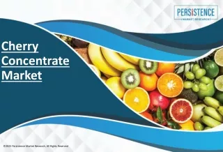 cherry concentrate market
