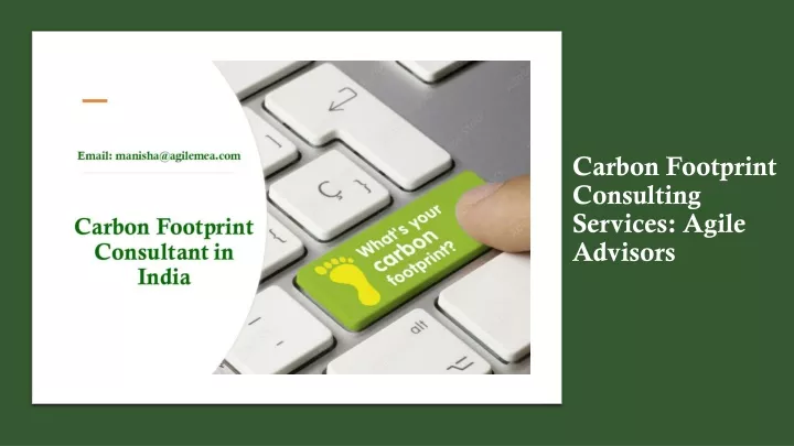 carbon footprint consulting services agile advisors