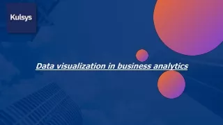 data visualization in business analytics