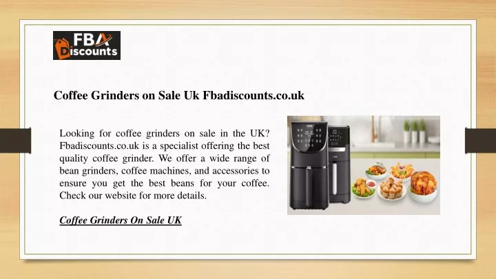 coffee grinders on sale uk fbadiscounts co uk