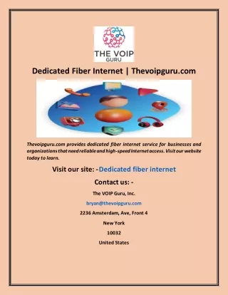 dedicated fiber internet thevoipguru com