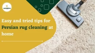 Easy and tried tips for Persian rug cleaning at home