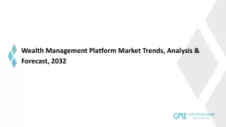 wealth management platform market trends analysis