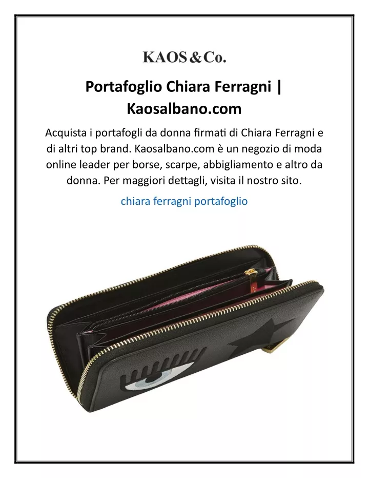 portafoglio chiara ferragni kaosalbano com