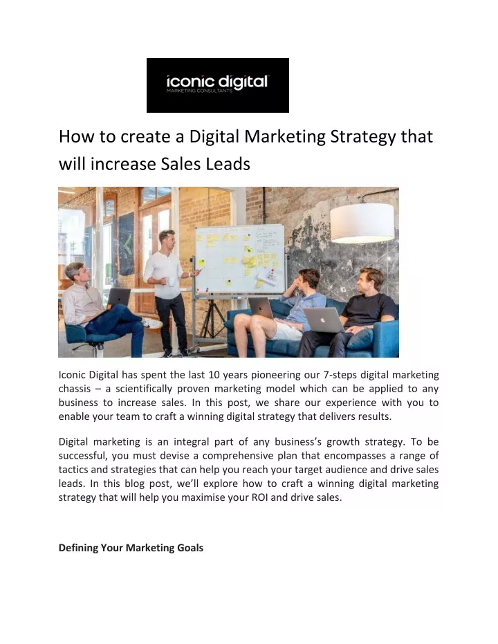 how to create a digital marketing strategy that