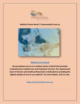 Medical Centre Bondi | Oceanmedical.com.au