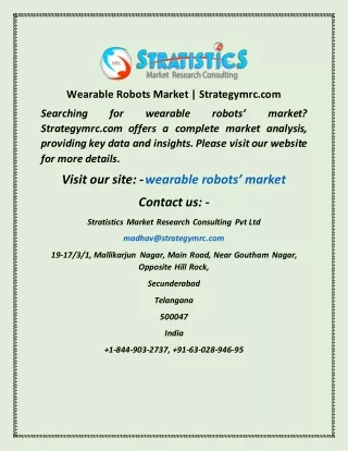 wearable robots market strategymrc com