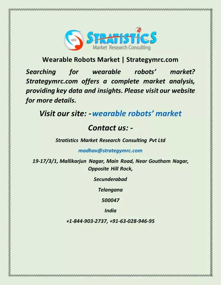 wearable robots market strategymrc com