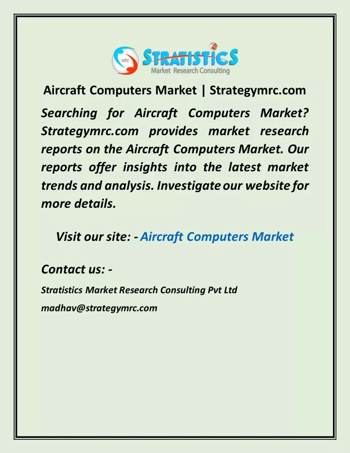 aircraft computers market strategymrc com