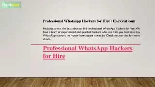 professional whatsapp hackers for hire hackvist