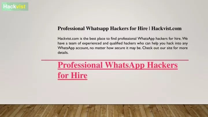 professional whatsapp hackers for hire hackvist