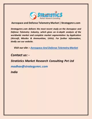 aerospace and defense telemetry market