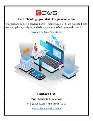 forex trading specialist cwgmarkets com
